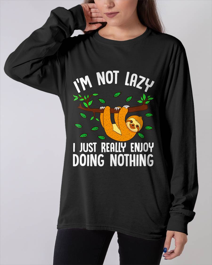 Lazy Sloth On A Tree Doing Nothing T-Shirt
