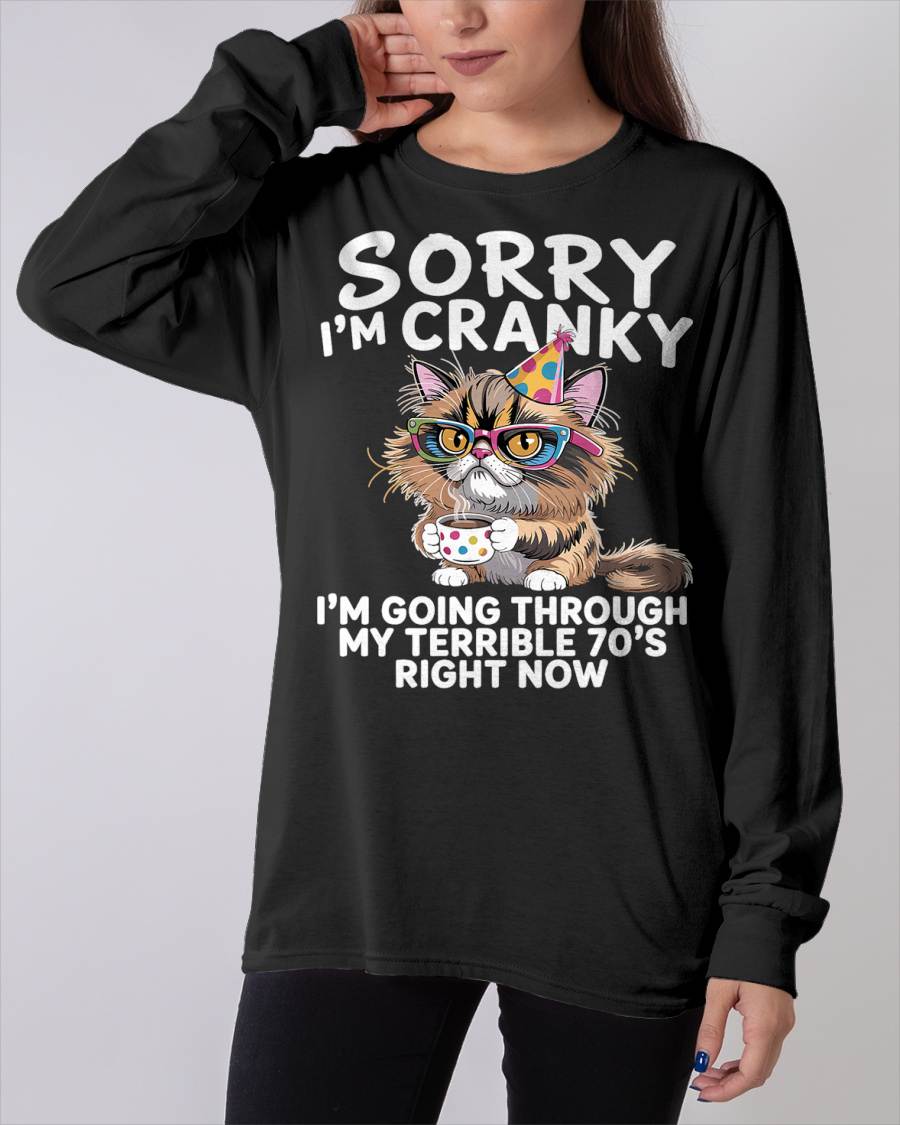Sorry I'm Cranky I'm Going Through My Terrible 70’s Cats Lovers T-Shirt
