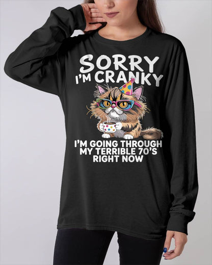 Sorry I'm Cranky I'm Going Through My Terrible 70’s Cats Lovers T-Shirt