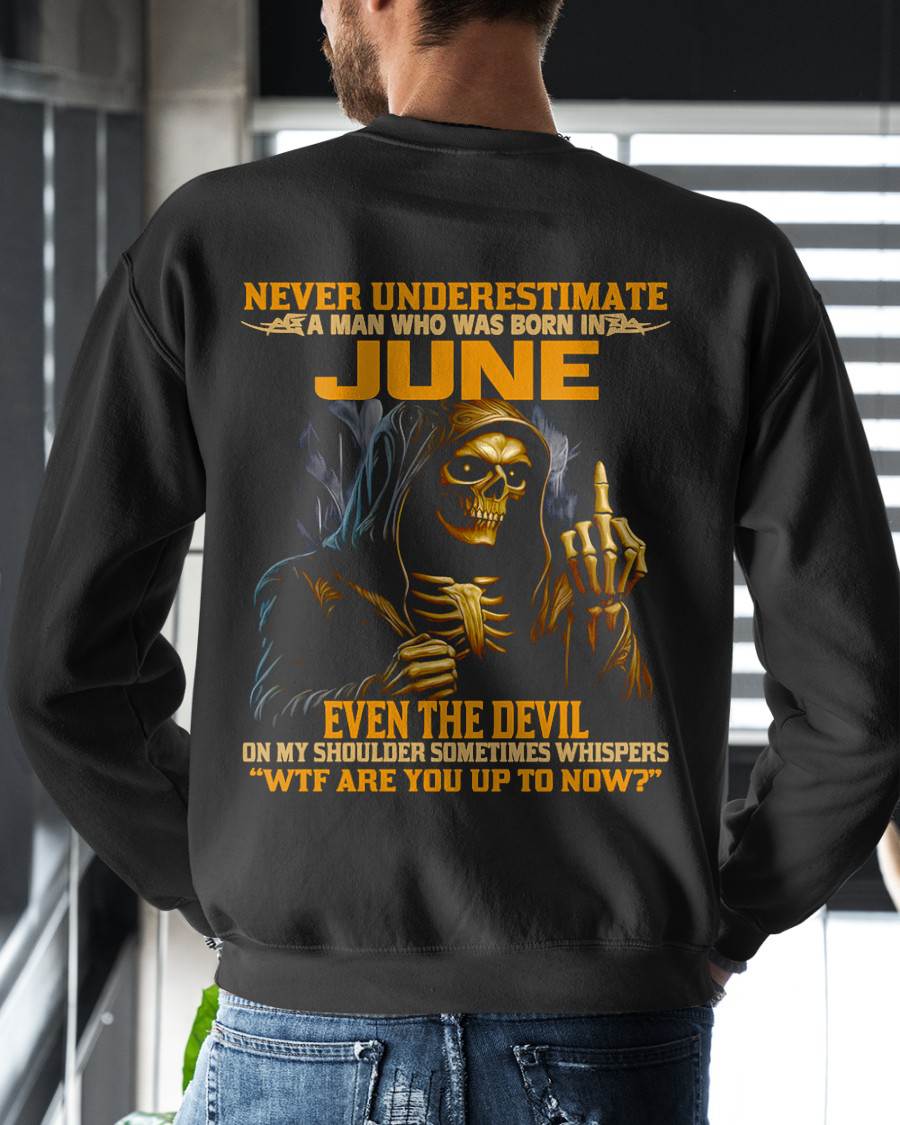 JUNE, EVEN THE DEVIL ON MY SHOULDER SOMETIMES WHISPERS -MALE SNOW06 (SKU12-276-06)
