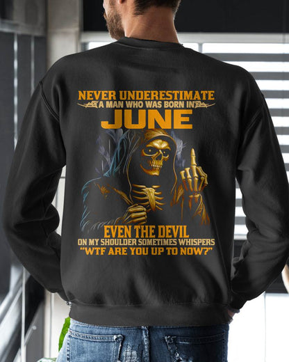 JUNE, EVEN THE DEVIL ON MY SHOULDER SOMETIMES WHISPERS -MALE SNOW06 (SKU12-276-06)