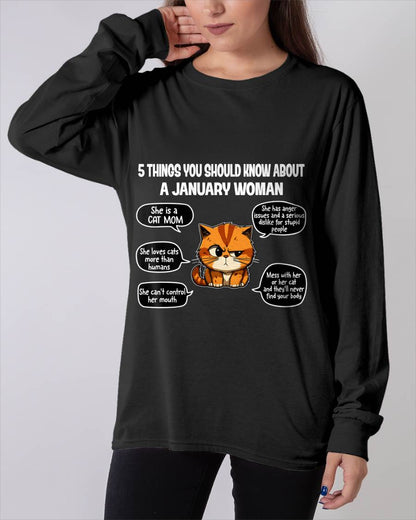JANUARY SHIRT, 5 THINGS YOU SHOULD KNOW ABOUT THIS WOMAN - SNOW01 (SKU2604-312-01)