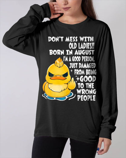 AUGUST SHIRT, DONT MESS WITH OLD LADIES - SNOW08 (SKU2603-199-08)