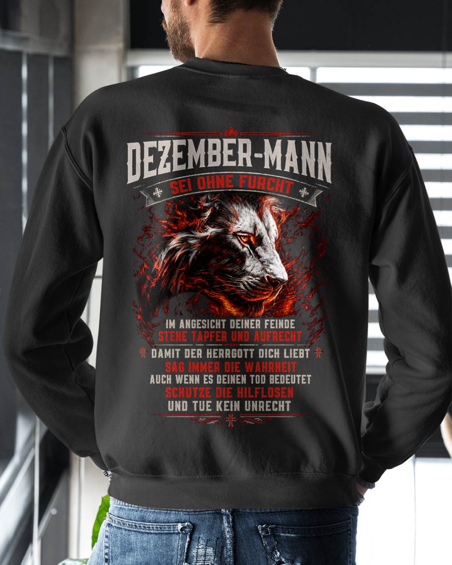 DEZEMBER, SEI OHNE FURCHT IM ANGESICHT DEINER FEINDE - SNOW GER12 (SKU2605-362-12)