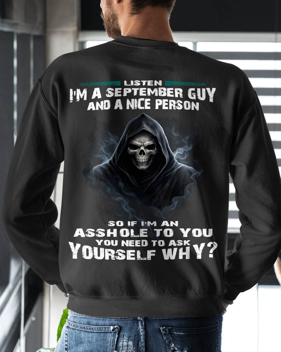 SEPTEMBER, LISTEN I’M A SEPTEMBER GUY AND A NICE PERSON - SNOW MALE01 (SKU26T-01269-09)