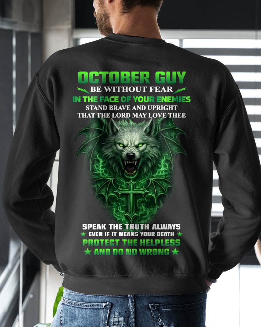 OCTOBER, STAND BRAVE AND UPRIGHT – SNOW MALE10 (SKU2602-105-10)