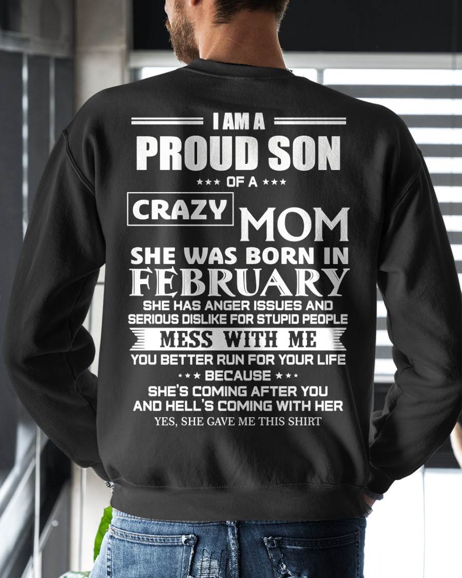 FEBRUARY, I AM A PROUD SON OF A CRAZY MOM – SNOW MALE02 (SKU2602-69-02)