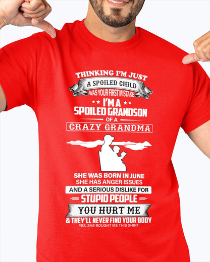 Spoiled by Grandma Shirt June Edition – From Grandma to Grandson snow06 (SKU-GMS2-06)