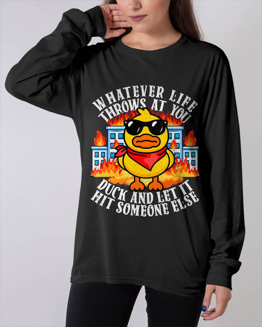 Sarcastic Funny Duck Shirt Funny Joke Quote Humor Duck Meme T-Shirt