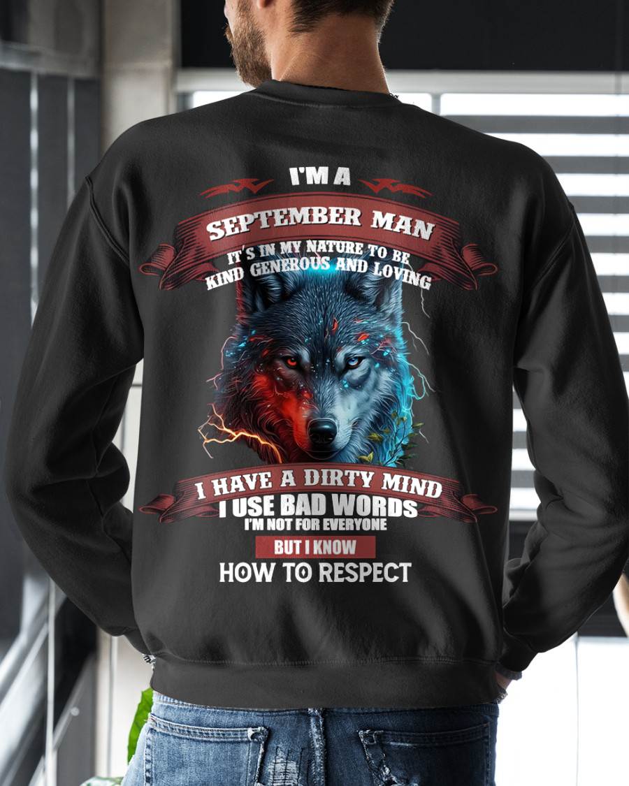 SEPTEMBER, IT’S IN MY NATURE TO BE KIND GENEROUS AND LOVING-SNOW MALE09 (SKU12-162-09)