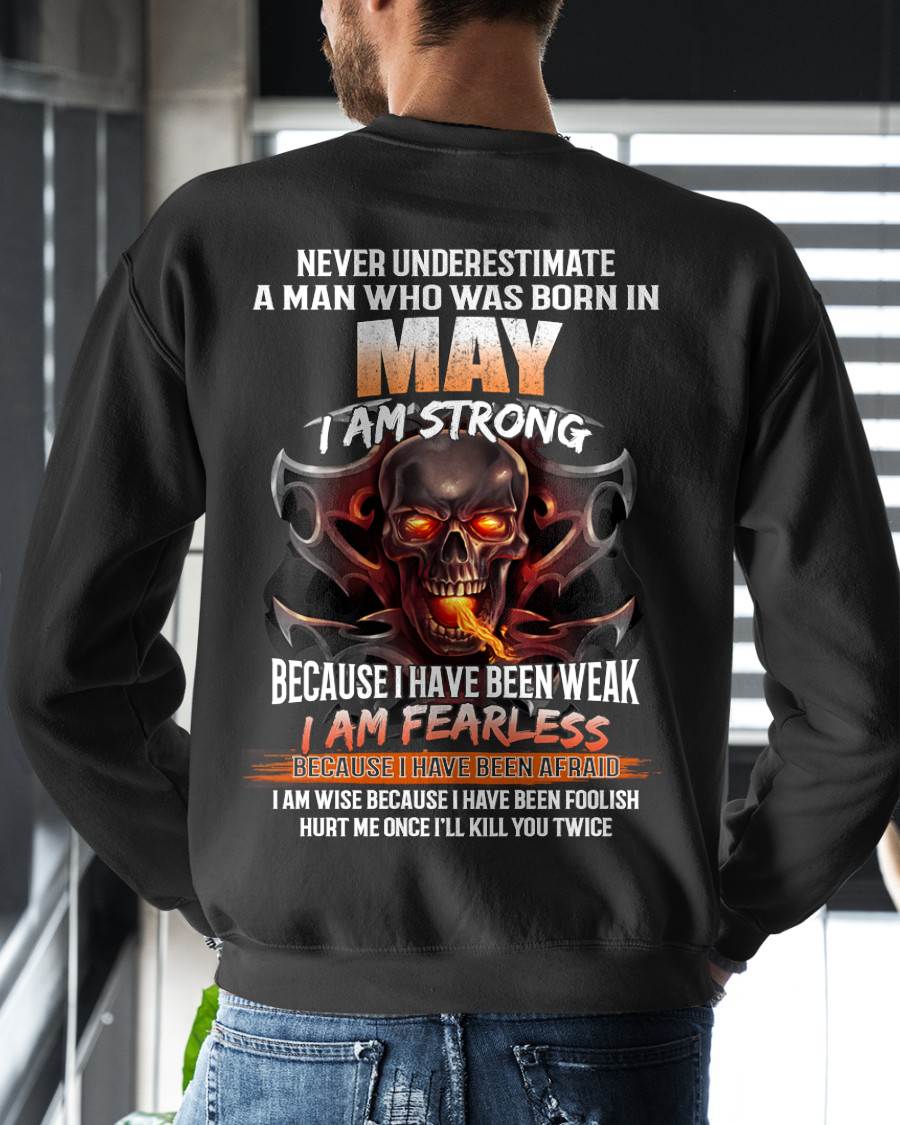 MAY SHIRT, I AM FEARLESS – SNOW MALE05 (SKU2602-173-05)