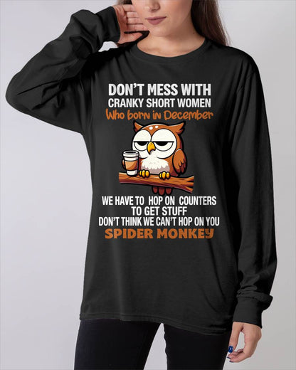 DECEMBER SHIRT, DON'T MESS WITH SHORT LADY - FMA SNOW12 (SKU2603-312-12)