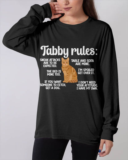 Tabby Rules Orange Tabby Cat Lover Orange Tabby Cat Owner T-Shirt