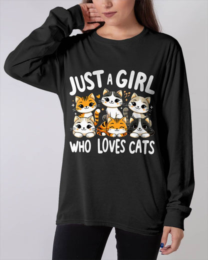 Cats Lover Just A Girl Who Loves Cat T-Shirt