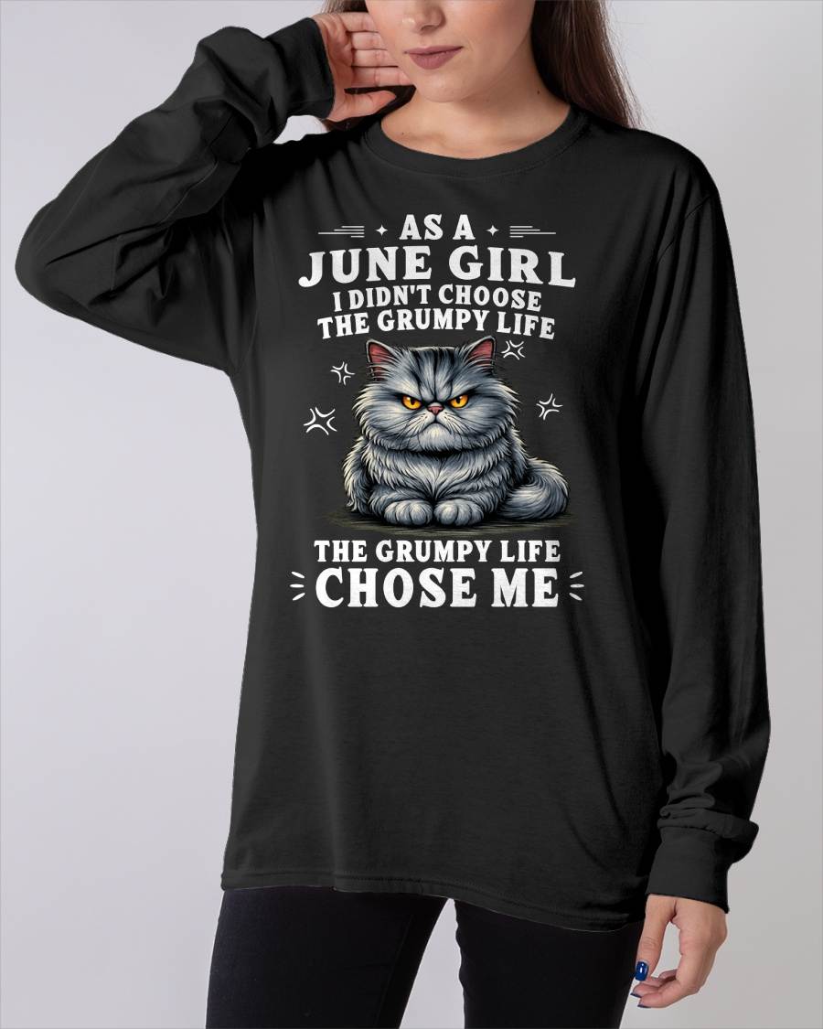 JUNE SHIRT THE GRUMPY LIFE CHOSE ME - SNOW06 (SKU2605-68-06)