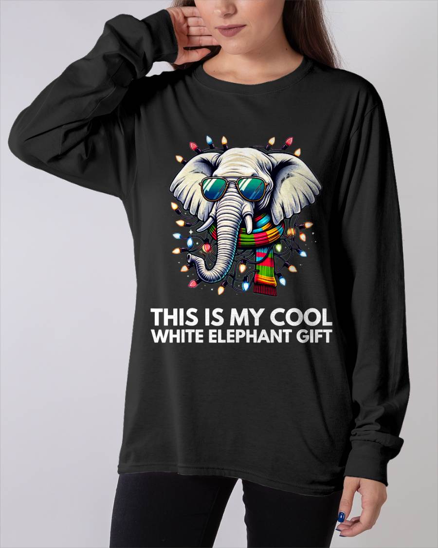 Funny White Elephant Wrapped Elephant Dumb T-Shirt