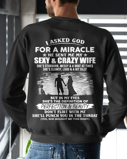 SHE’S THE DEFINITION OF PERFECTION & BEAUTY - GIFT SHIRT FROM WIFE - SNOW00 (SKU2606-340-00)