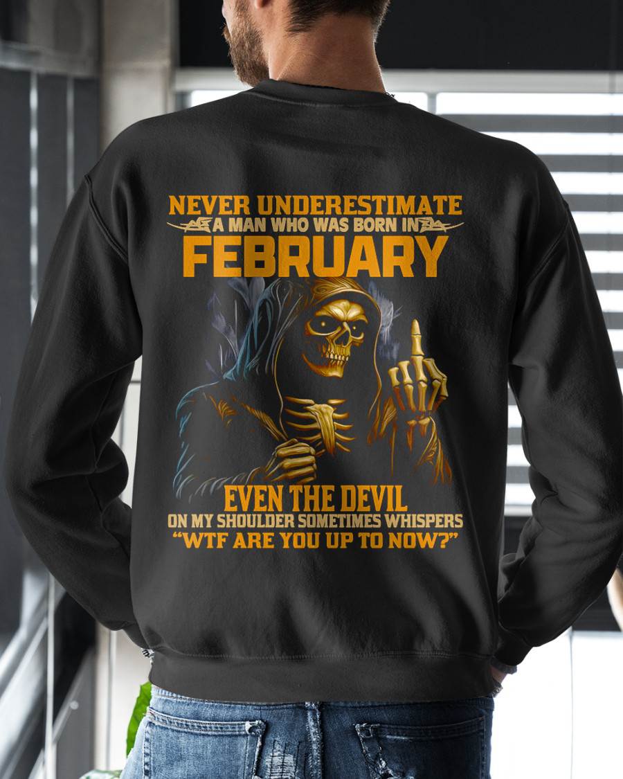 FEBRUARY, EVEN THE DEVIL ON MY SHOULDER SOMETIMES WHISPERS -MALE SNOW02 (SKU12-276-02)