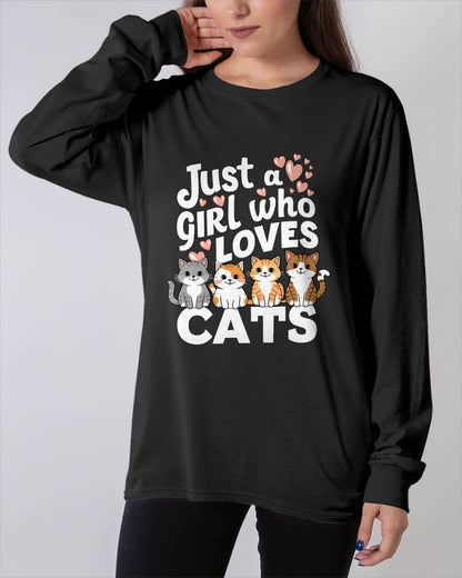 Cat Lover Just A Girl Who Loves Cats T-Shirt
