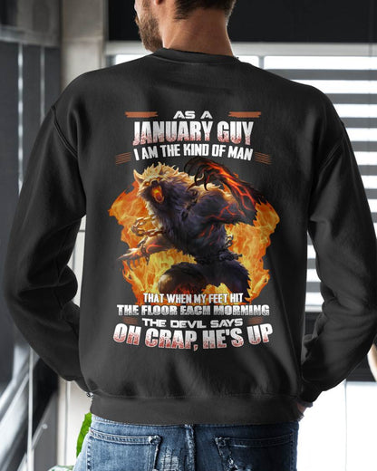 JANUARY, MY FEET HIT THE FLOOR EACH MORNING-SNOW MALE01 (SKU26T-01-13-01)