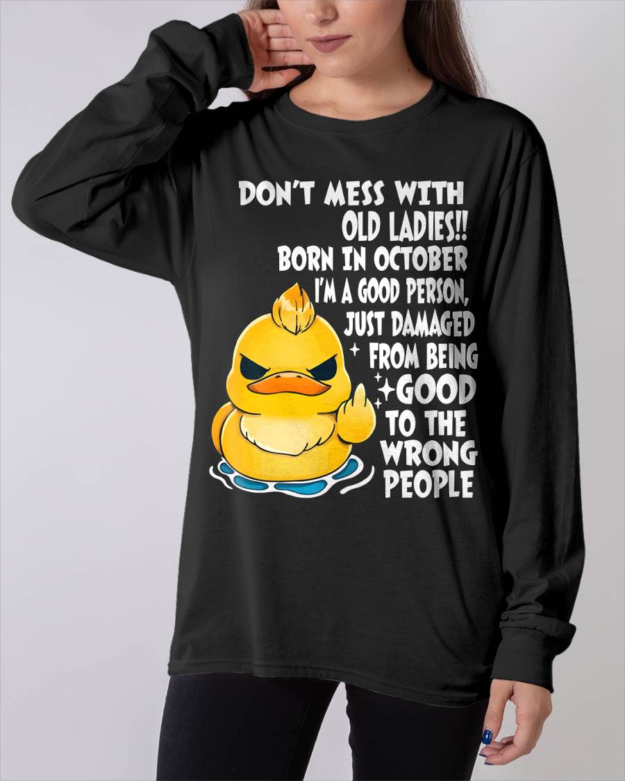 SEPTEMBER SHIRT, DONT MESS WITH OLD LADIES - SNOW09 (SKU2603-199-09)