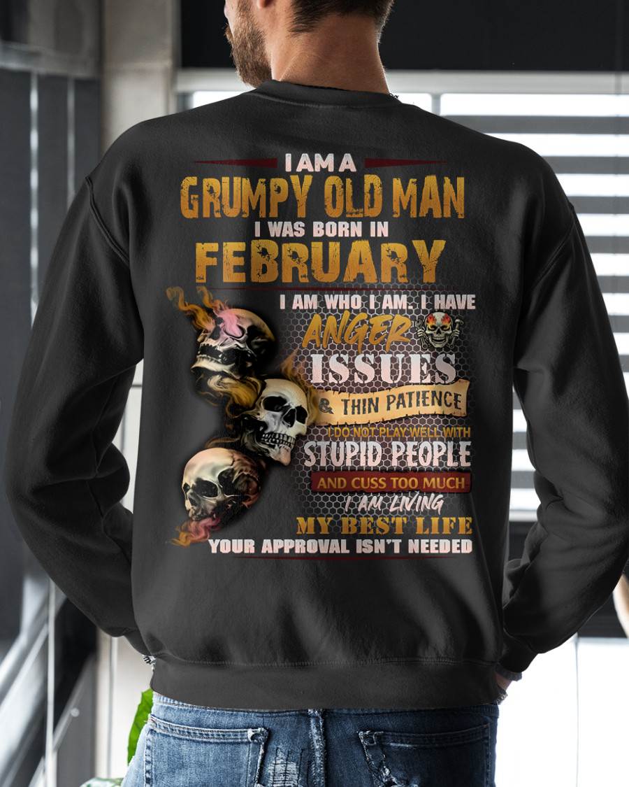 FEBRUARY, I AM A GRUMPY OLD MAN-SNOW MALE02 (SKU08-67-02)
