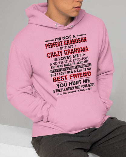 JANUARY - I’M NOT A PERFECT GRANDSON BUT MY CRAZY GRANDMA LOVES ME AND THAT IS ENOUGH - FROM GRANDMA - SNOW01 (SKU10-167-01)
