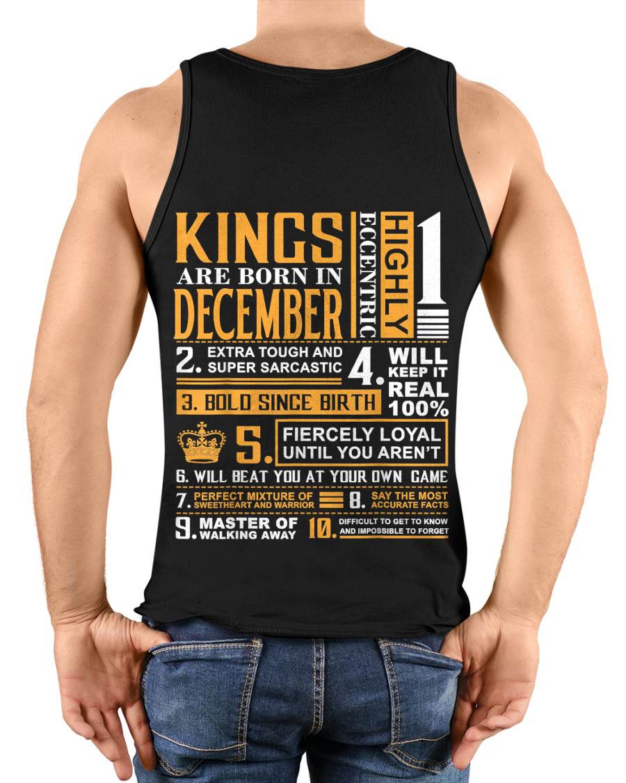 DECEMBER, KINGS ARE BORN IN DECEMBER – SNOW MALE12 (SKU2602-51-12)