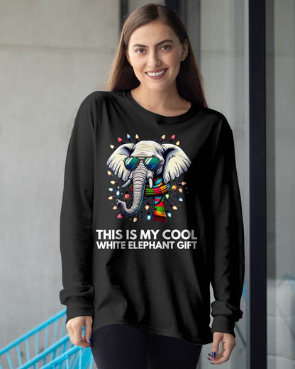 Funny White Elephant Wrapped Elephant Dumb T-Shirt