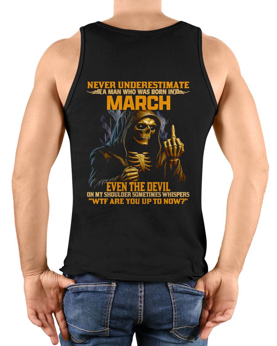 MARCH, EVEN THE DEVIL ON MY SHOULDER SOMETIMES WHISPERS -MALE SNOW03 (SKU12-276-03)