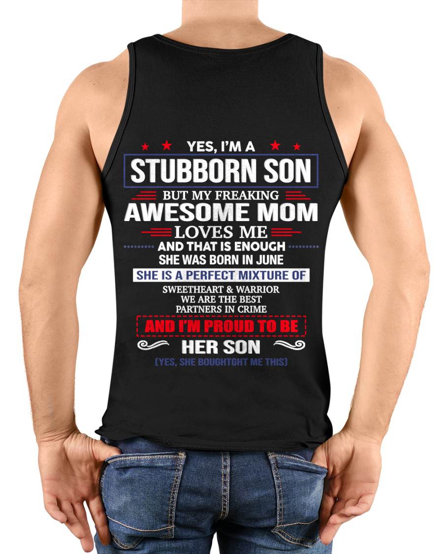 JUNE, WE ARE THE BEST PARTNERS IN CRIME - GIFT SHIRT FROM MOM TO SON - SNOW06 (SKU2603-182-06)