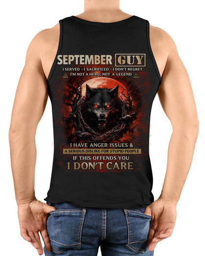 SEPTEMBER SHIRT, I SERVED I SACRIFICED I DON’T REGRET – SNOW MALE09 (SKU2602-163-09)