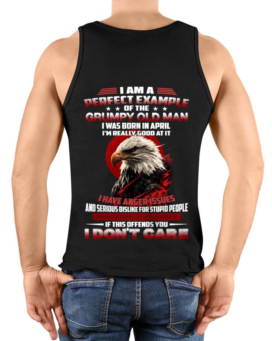 APRIL SHIRT, I PROTECT MY FAMILY & I LOVE MY COUNTRY - SNOWMALE04 (SKU26T-01299-04)