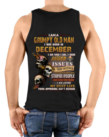 DECEMBER, I AM A GRUMPY OLD MAN-SNOW MALE12 (SKU08-67-12)