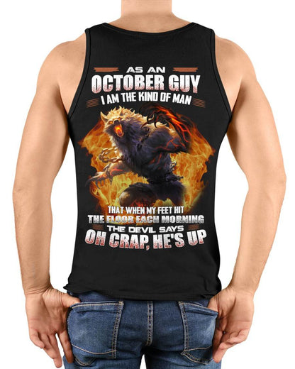 OCTOBER, MY FEET HIT THE FLOOR EACH MORNING-SNOW MALE10 (SKU26T-01-13-10)