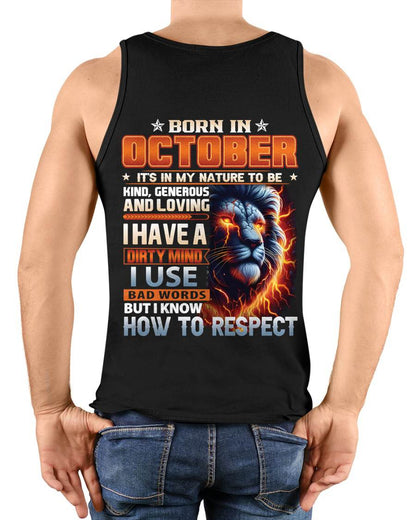 OCTOBER, I KNOW HOW TO RESPECT – SNOW MALE10 (SKU08-84-10)