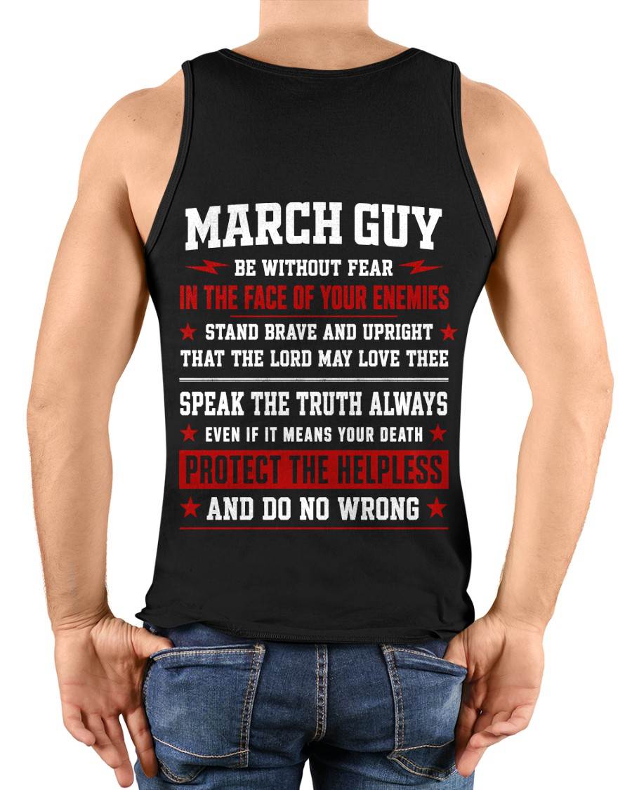 MARCH SHIRT, STAND BRAVE AND UPRIGHT - SNOW MALE03 (SKU2608-44-03)