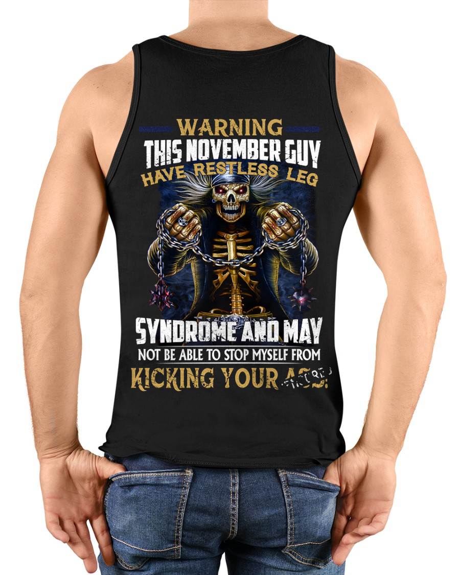 NOVEMBER, WARNING THIS NOVEMBER GUY HAS RESTLESS LEG – SNOW MALE11 (SKU26T-01-57-11)