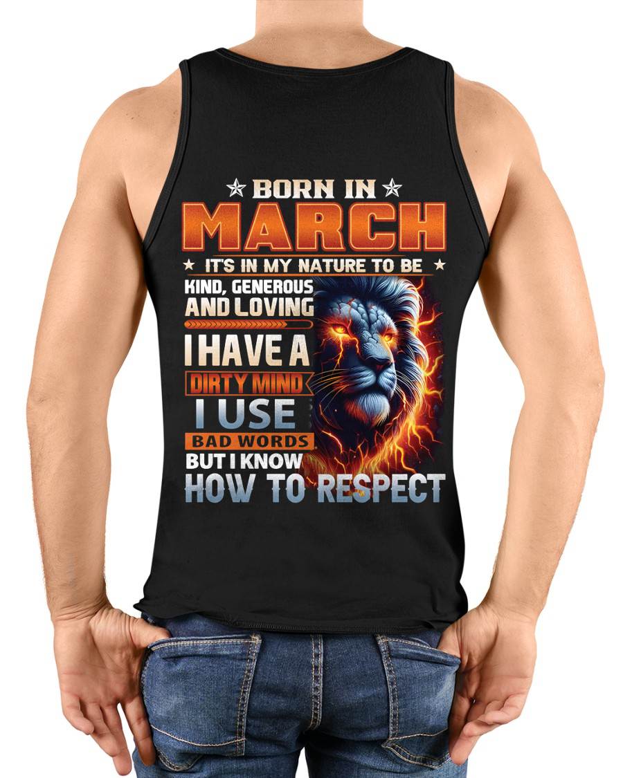 MARCH, I KNOW HOW TO RESPECT – SNOW MALE03 (SKU08-84-03)