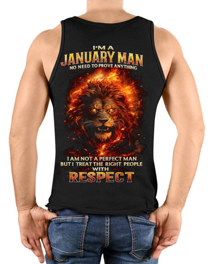 JANUARY, NO NEED TO PROVE ANYTHING I AM NOT A PERFECT MAN - SNOW MALE01 (SKU26T-0177-01)