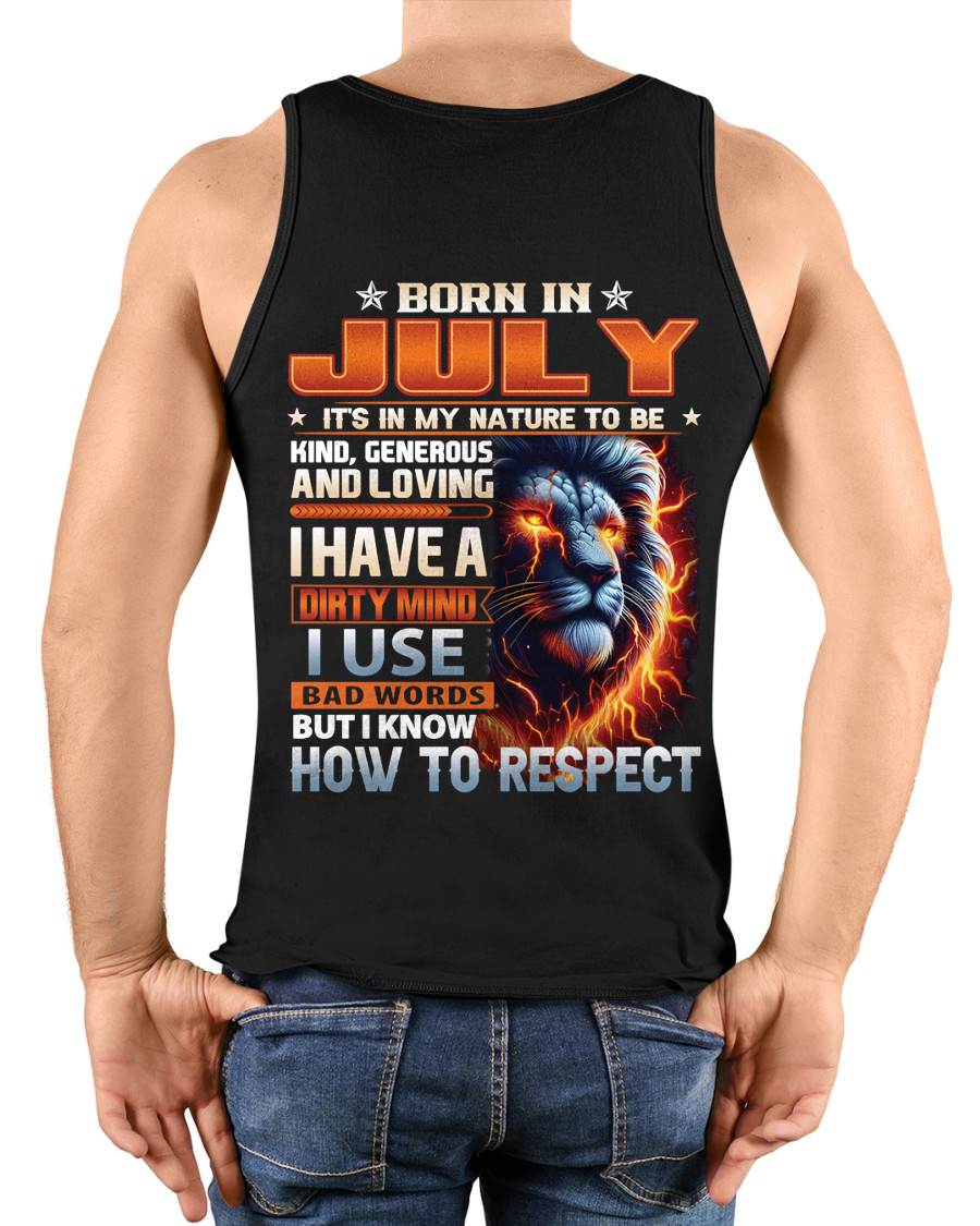 JULY, I KNOW HOW TO RESPECT – SNOW MALE07 (SKU08-84-07)
