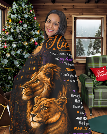 Special Gift For Your Husband Blanket - From Wife (SKU2608-492)