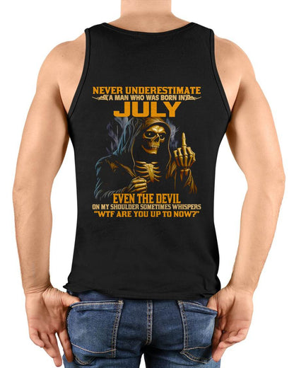 JULY, EVEN THE DEVIL ON MY SHOULDER SOMETIMES WHISPERS -MALE SNOW07 (SKU12-276-07)