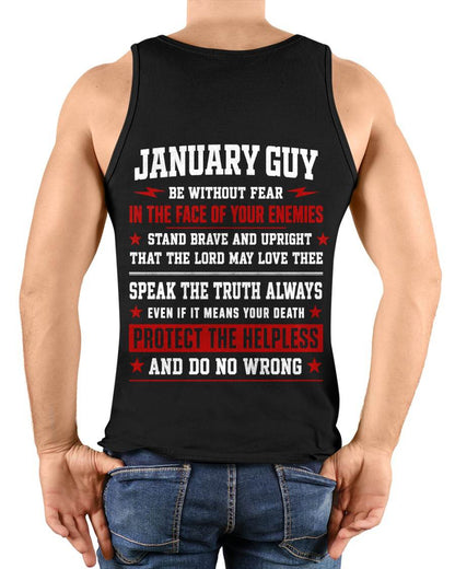 JANUARY SHIRT, STAND BRAVE AND UPRIGHT - SNOW MALE01 (SKU2608-44-01)