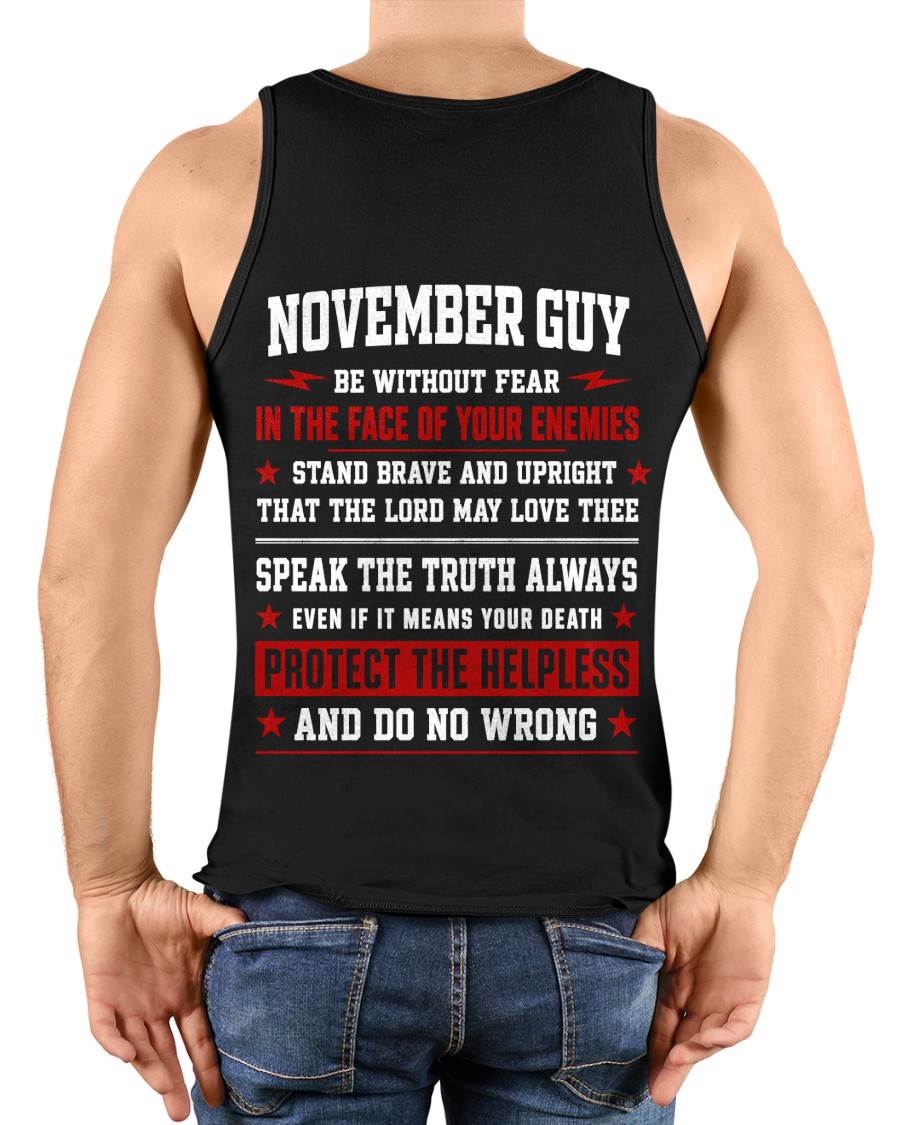 NOVEMBER SHIRT, STAND BRAVE AND UPRIGHT - SNOW MALE11 (SKU2608-44-11)