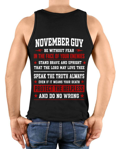 NOVEMBER SHIRT, STAND BRAVE AND UPRIGHT - SNOW MALE11 (SKU2608-44-11)