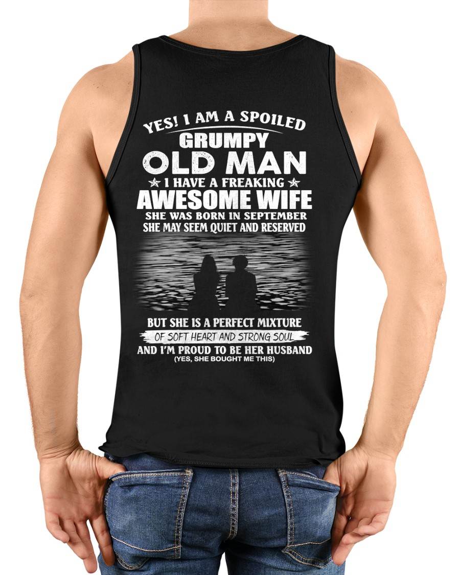SEPTEMBER, I HAVE A FREAKING AWESOME WIFE – Gift T Shirt From Wife For Husband – SNOW MALE09 (SKU2602-24-09)