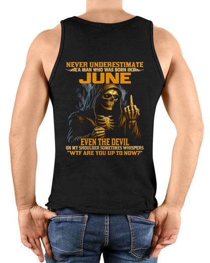 JUNE, EVEN THE DEVIL ON MY SHOULDER SOMETIMES WHISPERS -MALE SNOW06 (SKU12-276-06)