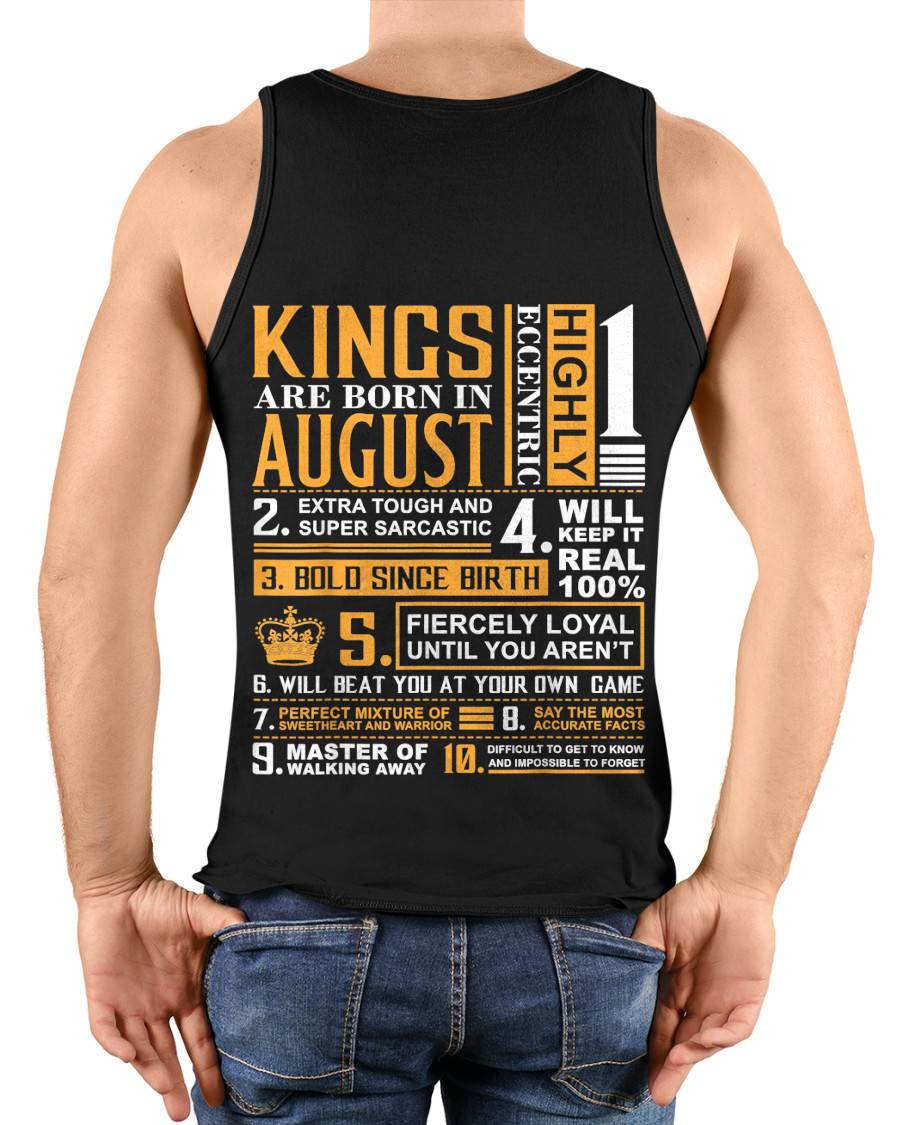 AUGUST, KINGS ARE BORN IN AUGUST – SNOW MALE08 (SKU2602-51-08)