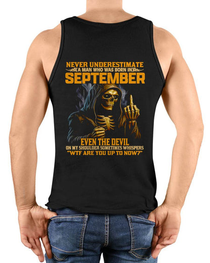 SEPTEMBER, EVEN THE DEVIL ON MY SHOULDER SOMETIMES WHISPERS -MALE SNOW09 (SKU12-276-09)